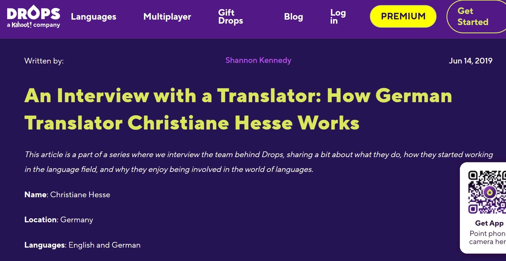 Drops_InterviewScreenshot